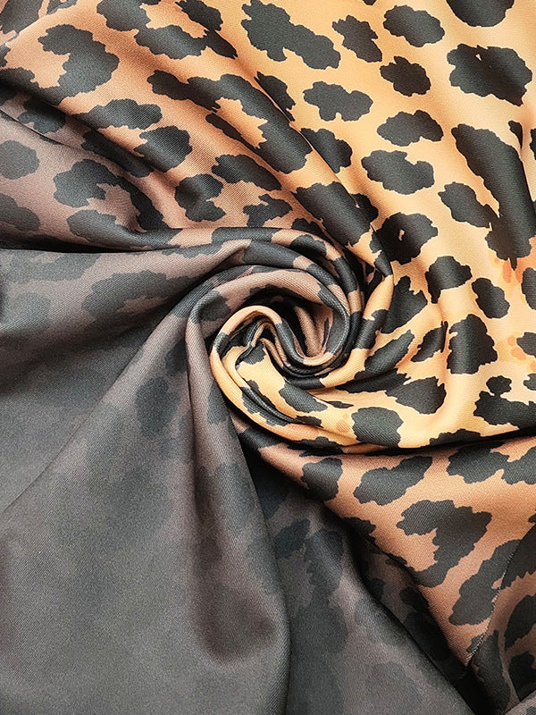 Leopard print suit jacket