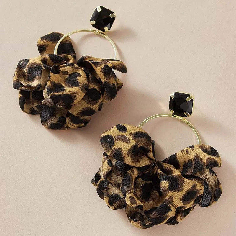 Chic Leopard Drop Earrings