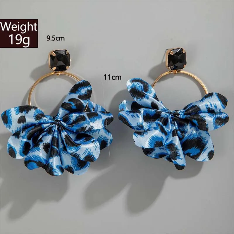 Chic Leopard Drop Earrings